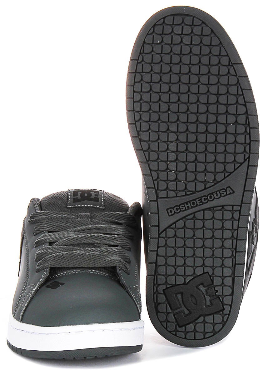 Dc Shoes Court Graffik In Grey Black For Men