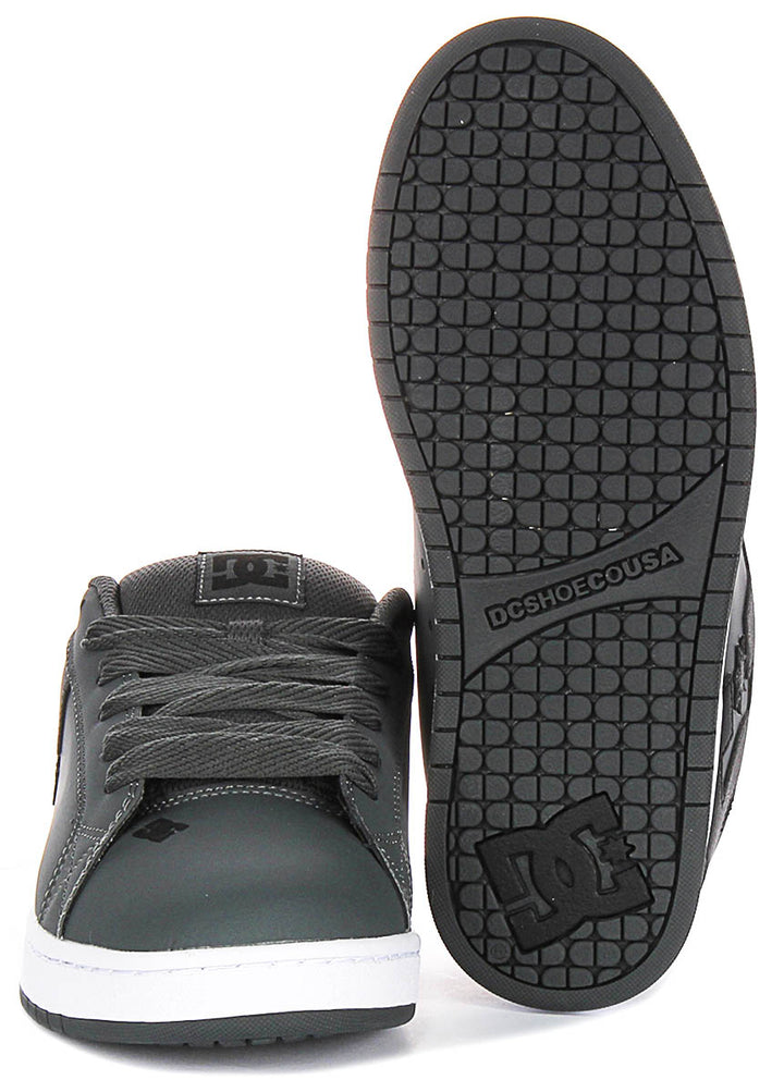 Dc Shoes Court Graffik In Grey Black For Men
