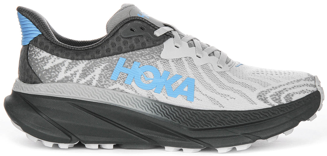 Hoka M Challenger 7 In Grey Blue For Men