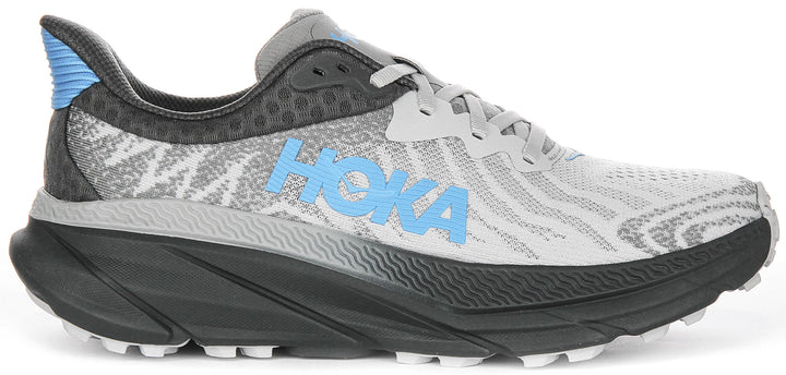 Hoka M Challenger 7 In Grey Blue For Men