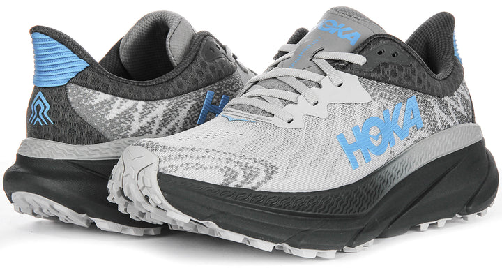 Hoka M Challenger 7 In Grey Blue For Men