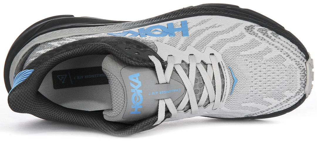 Hoka M Challenger 7 In Grey Blue For Men