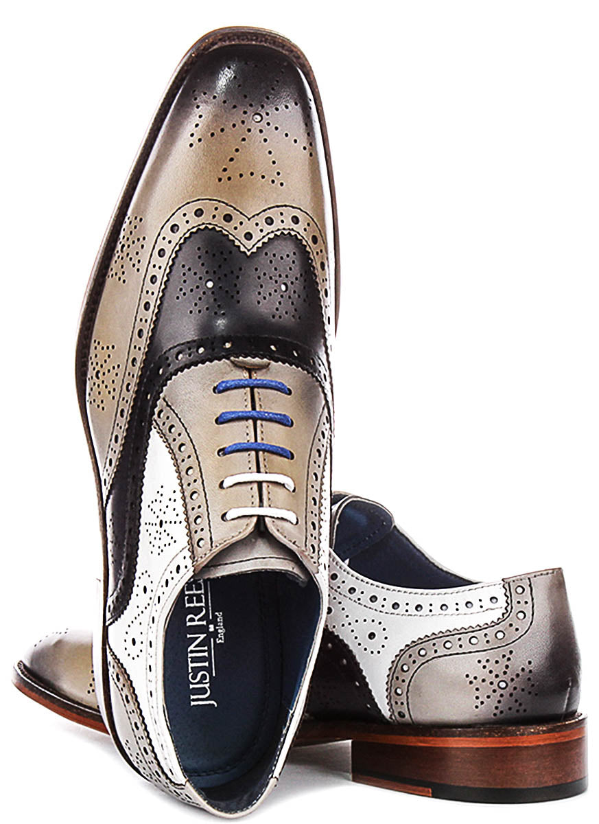 Justinreess England Ed In Grey Blue For Men