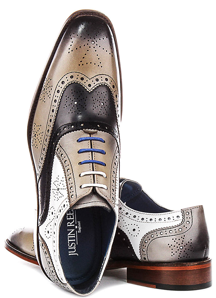 Justinreess England Ed In Grey Blue For Men