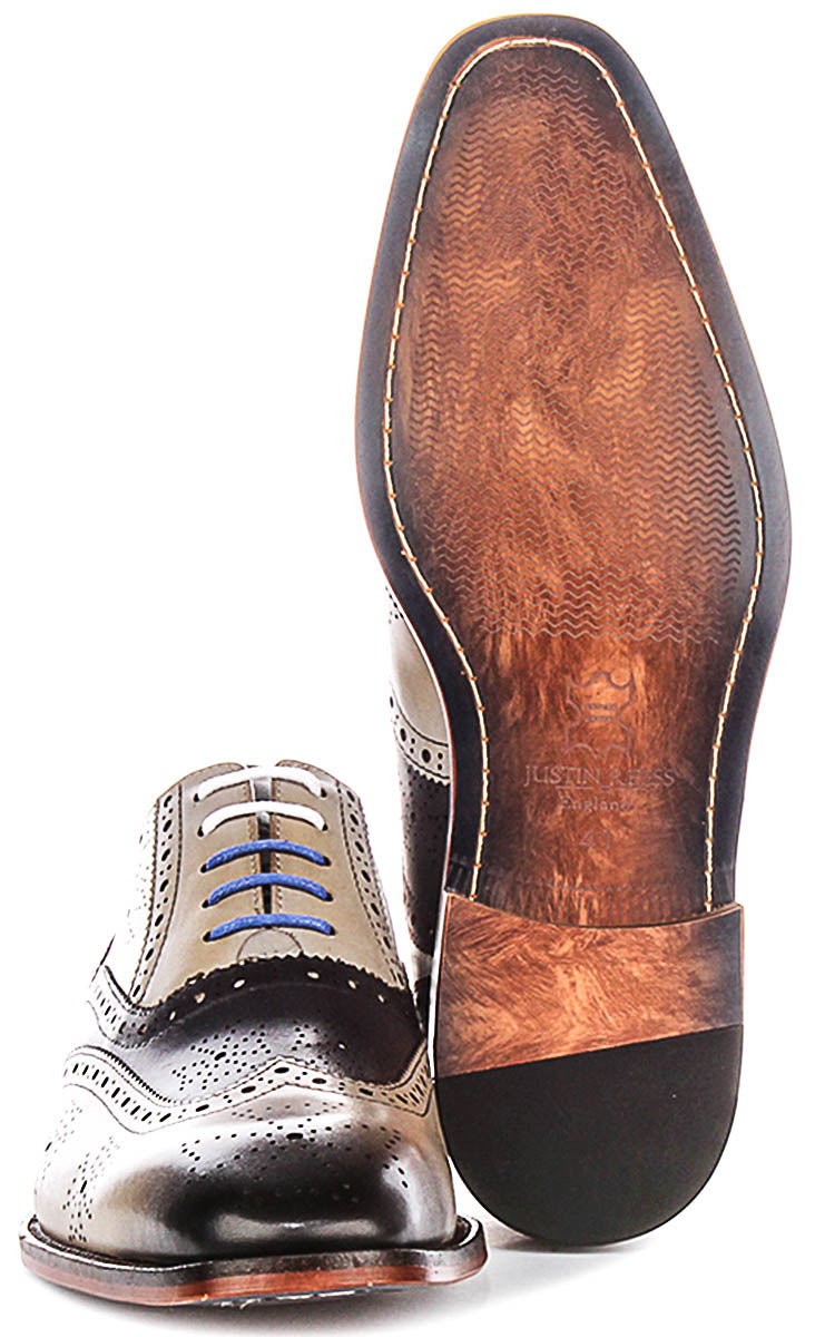 Justinreess England Ed In Grey Blue For Men