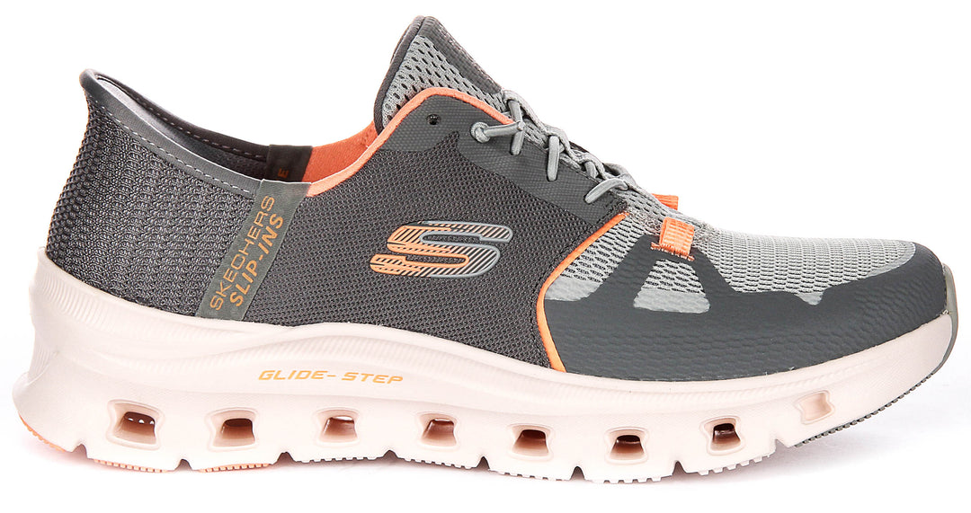 Skechers Glide-Step Pro In Grey Orange For Women