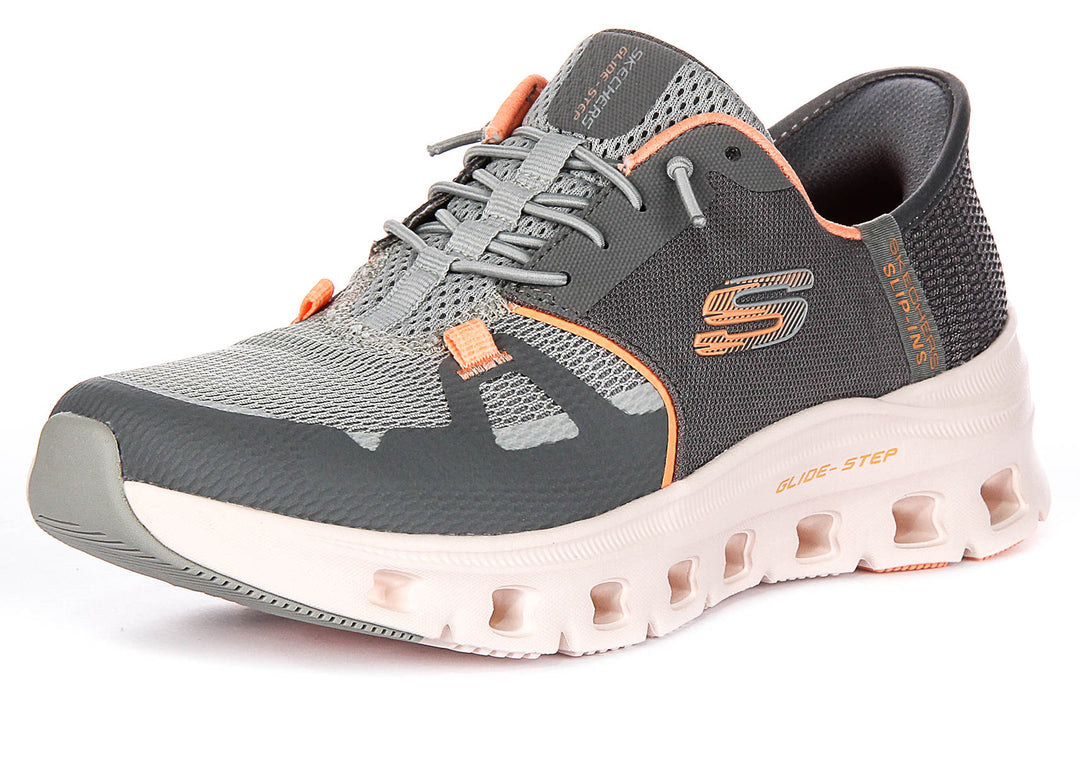 Skechers Glide-Step Pro In Grey Orange For Women