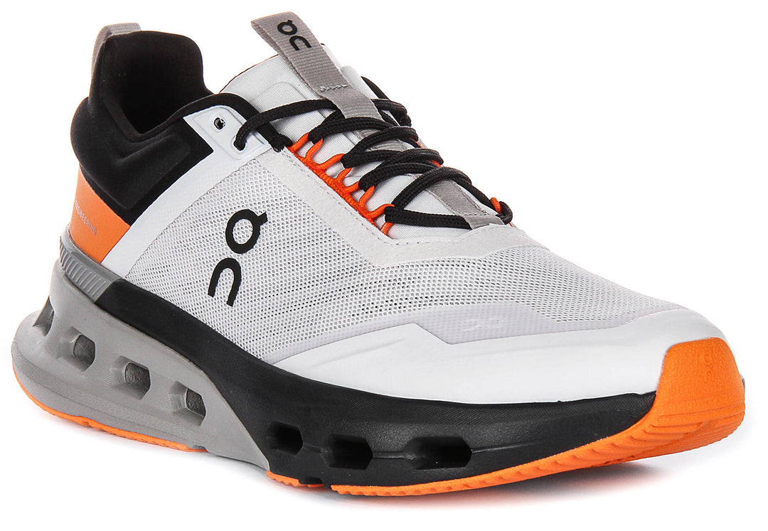 On Running Cloudnova X In Grey Orange For Men