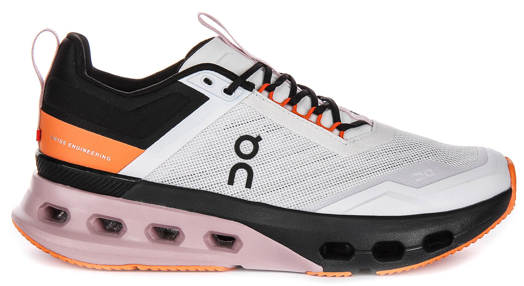 On Running Cloudnova X In Grey Orange For Women