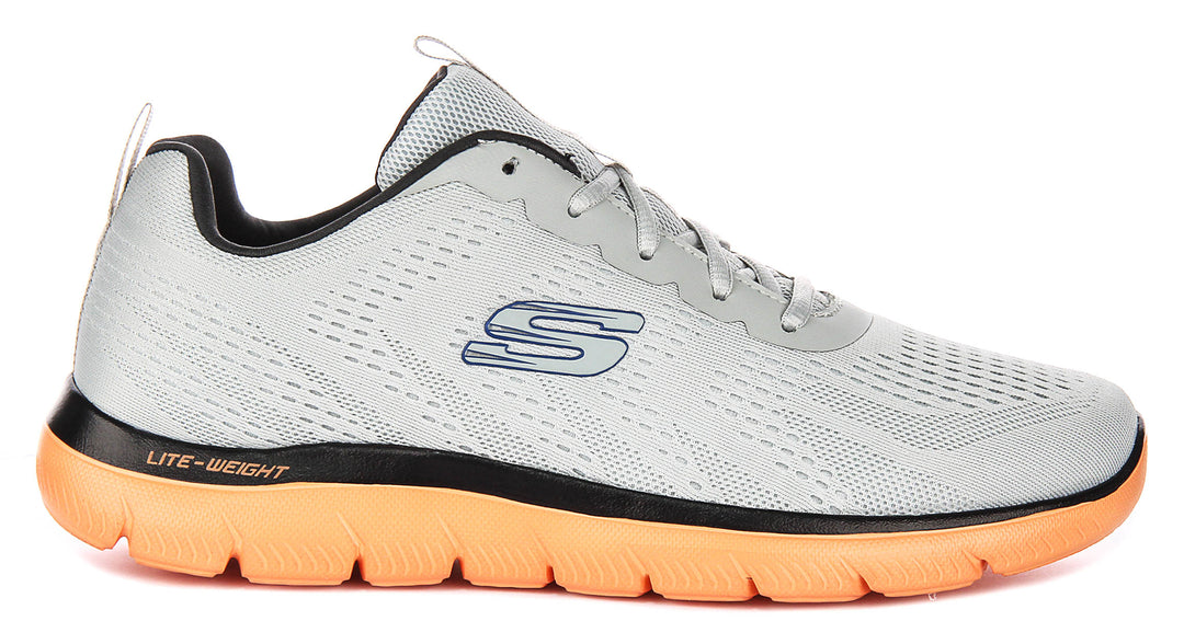 Skechers Summits Torre In Grey Orange For Men
