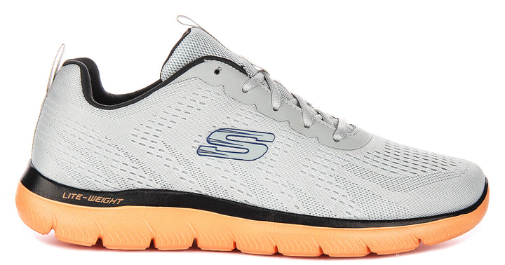 Skechers Summits Torre In Grey Orange For Men