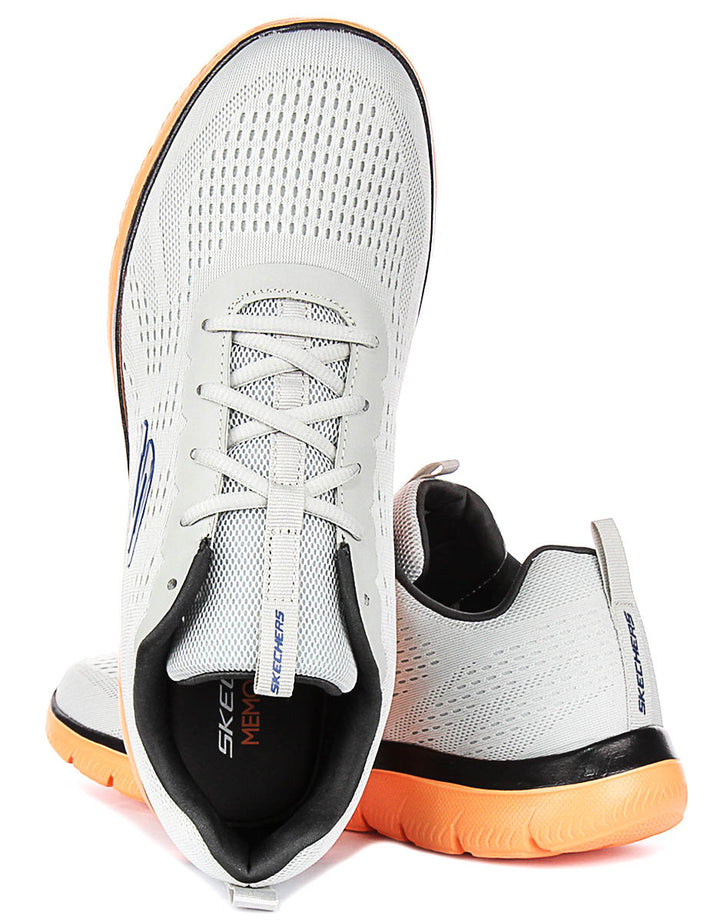 Skechers Summits Torre In Grey Orange For Men