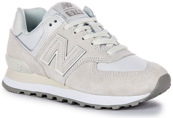 New Balance WL574 2BD In Grey White For Women