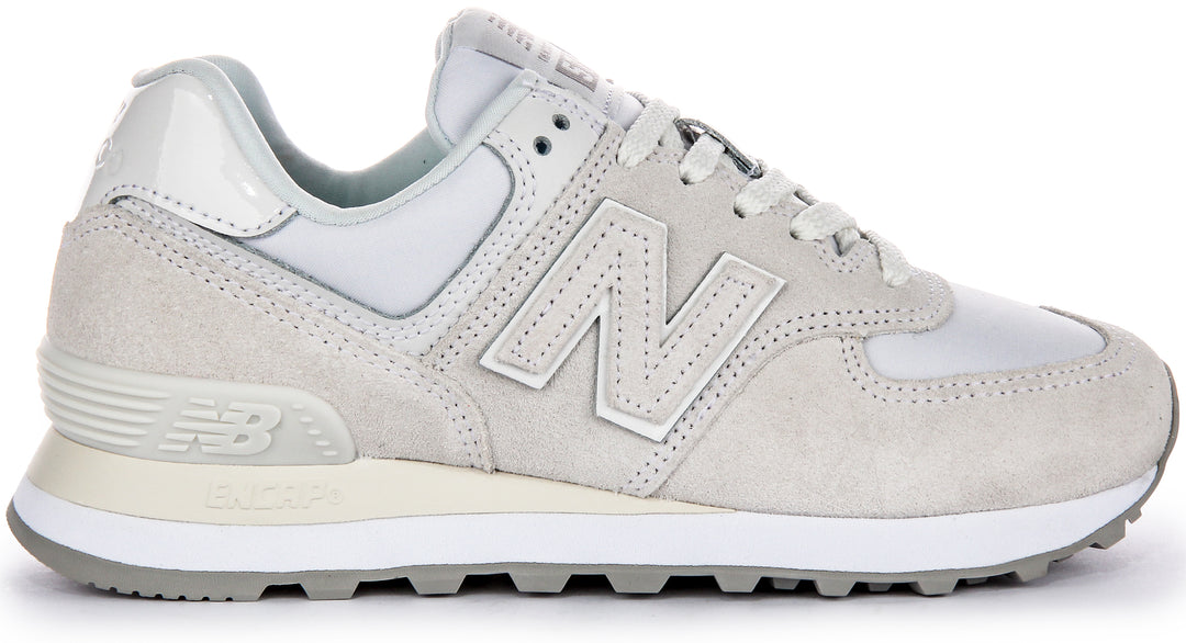 New Balance WL574 2BD In Grey White For Women