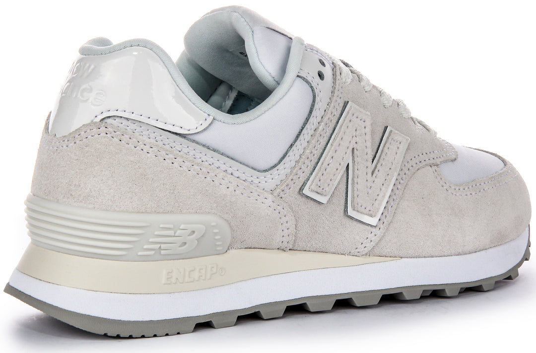 New Balance WL574 2BD In Grey White For Women