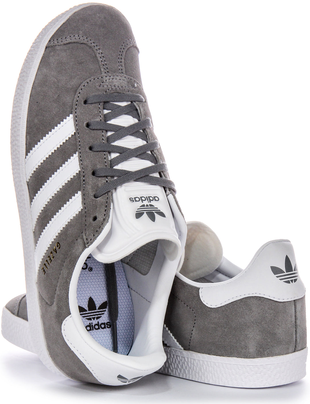 Adidas Gazelle In Grey White For Youth