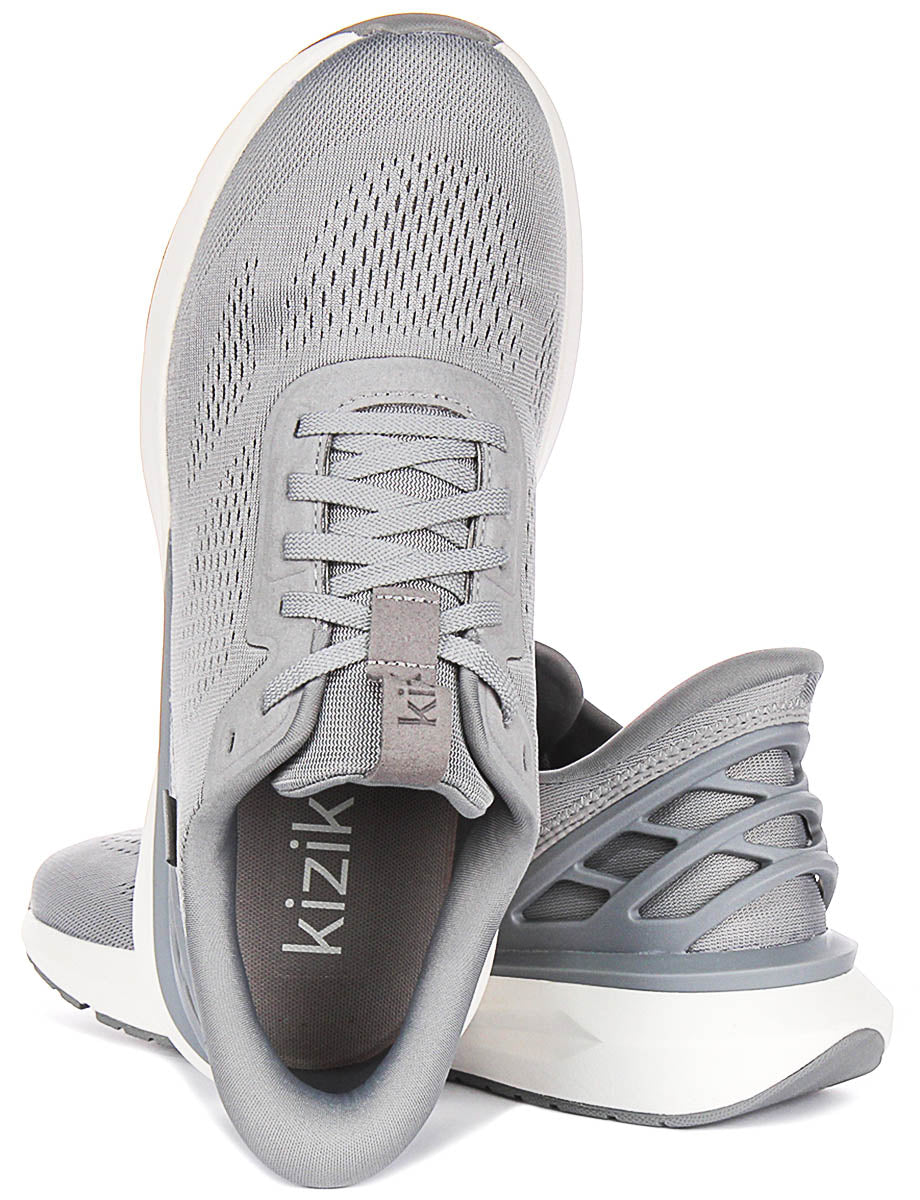 Kizik Athens 2.0 In Grey White For Men