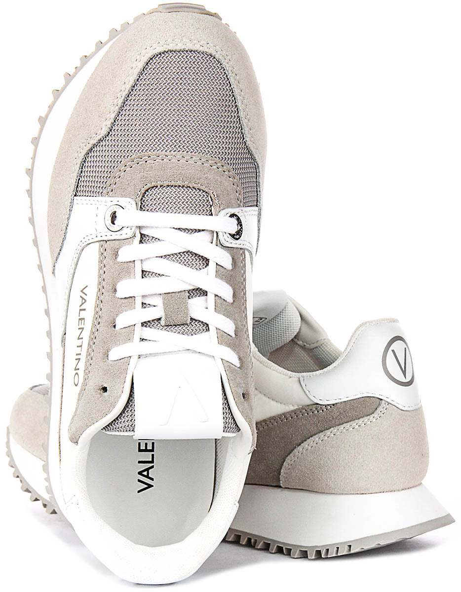 Valentino Dred Sneaker In Grey White For Women