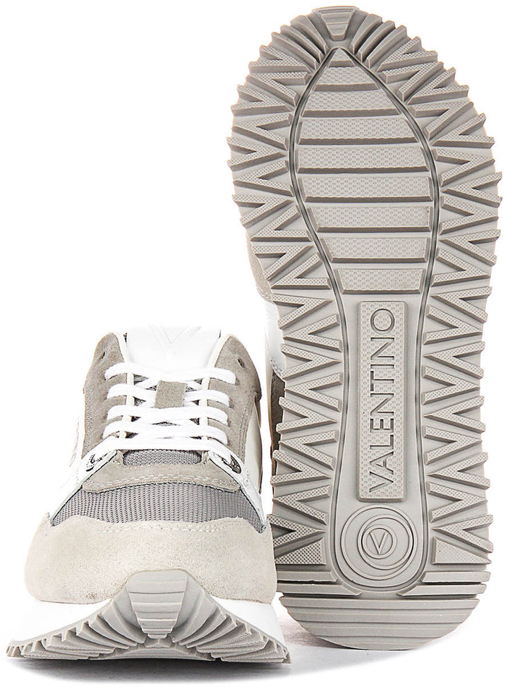Valentino Dred Sneaker In Grey White For Women