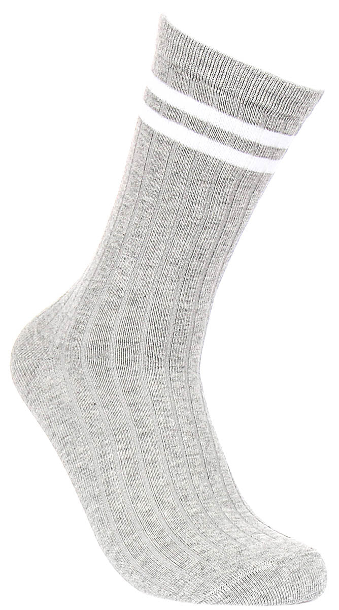 Justinreess England 2P Stripe M In Grey White For Men
