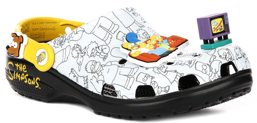 Crocs X The Simpsons In Grey Yellow