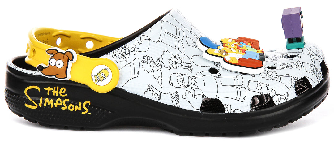 Crocs X The Simpsons In Grey Yellow