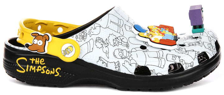 Crocs X The Simpsons In Grey Yellow