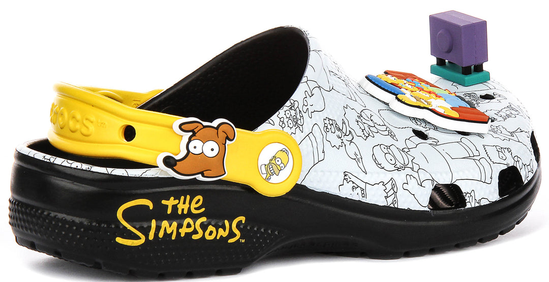Crocs X The Simpsons In Grey Yellow