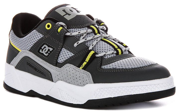 Dc Shoes Construct In Grey Lime For Men