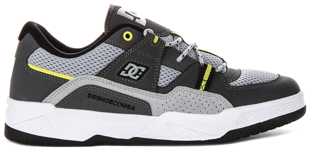 Dc Shoes Construct In Grey Lime For Men
