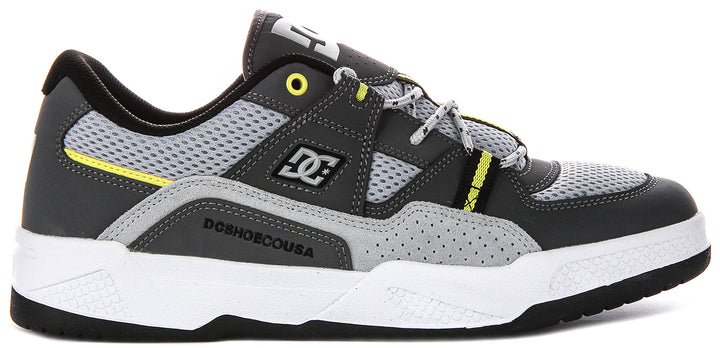 Dc Shoes Construct In Grey Lime For Men