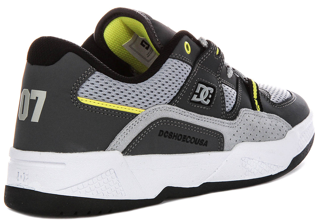 Dc Shoes Construct In Grey Lime For Men