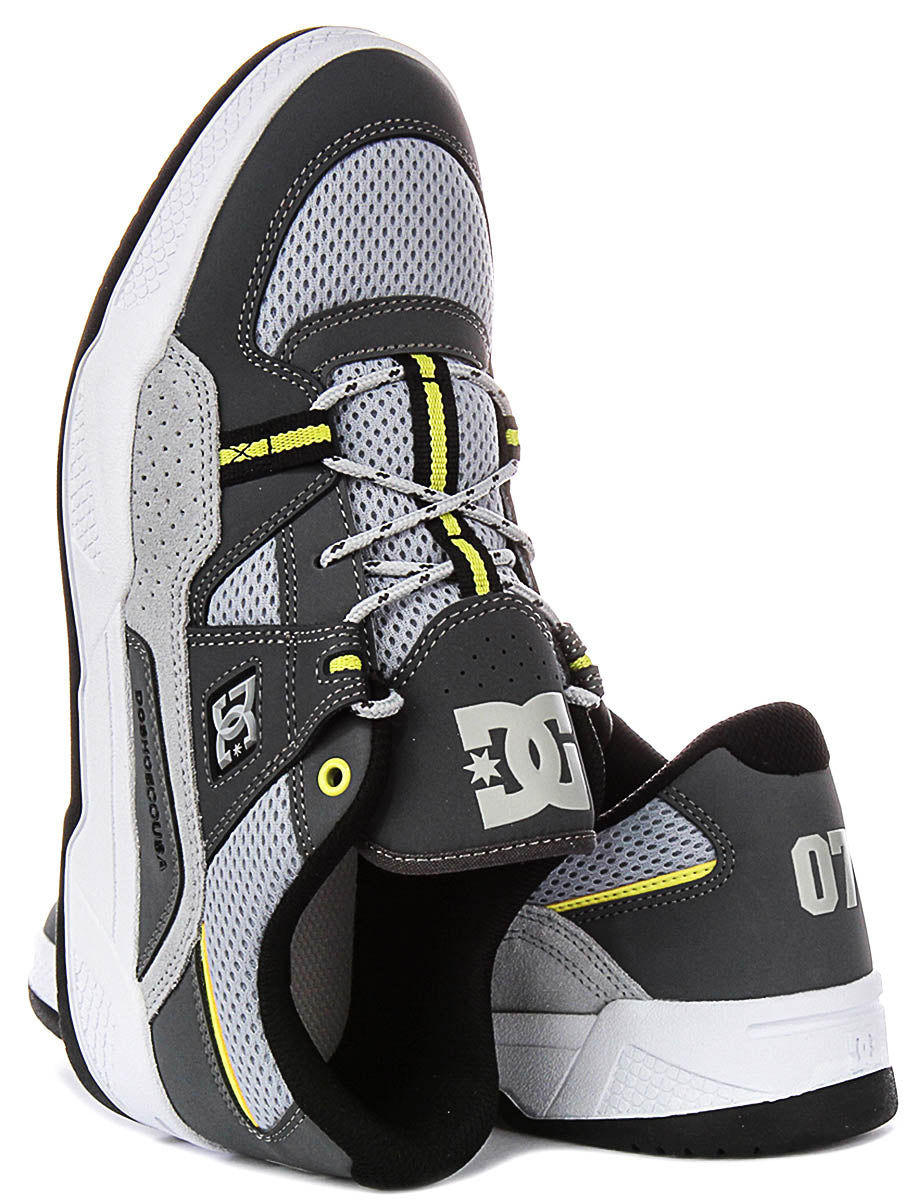 Dc Shoes Construct In Grey Lime For Men