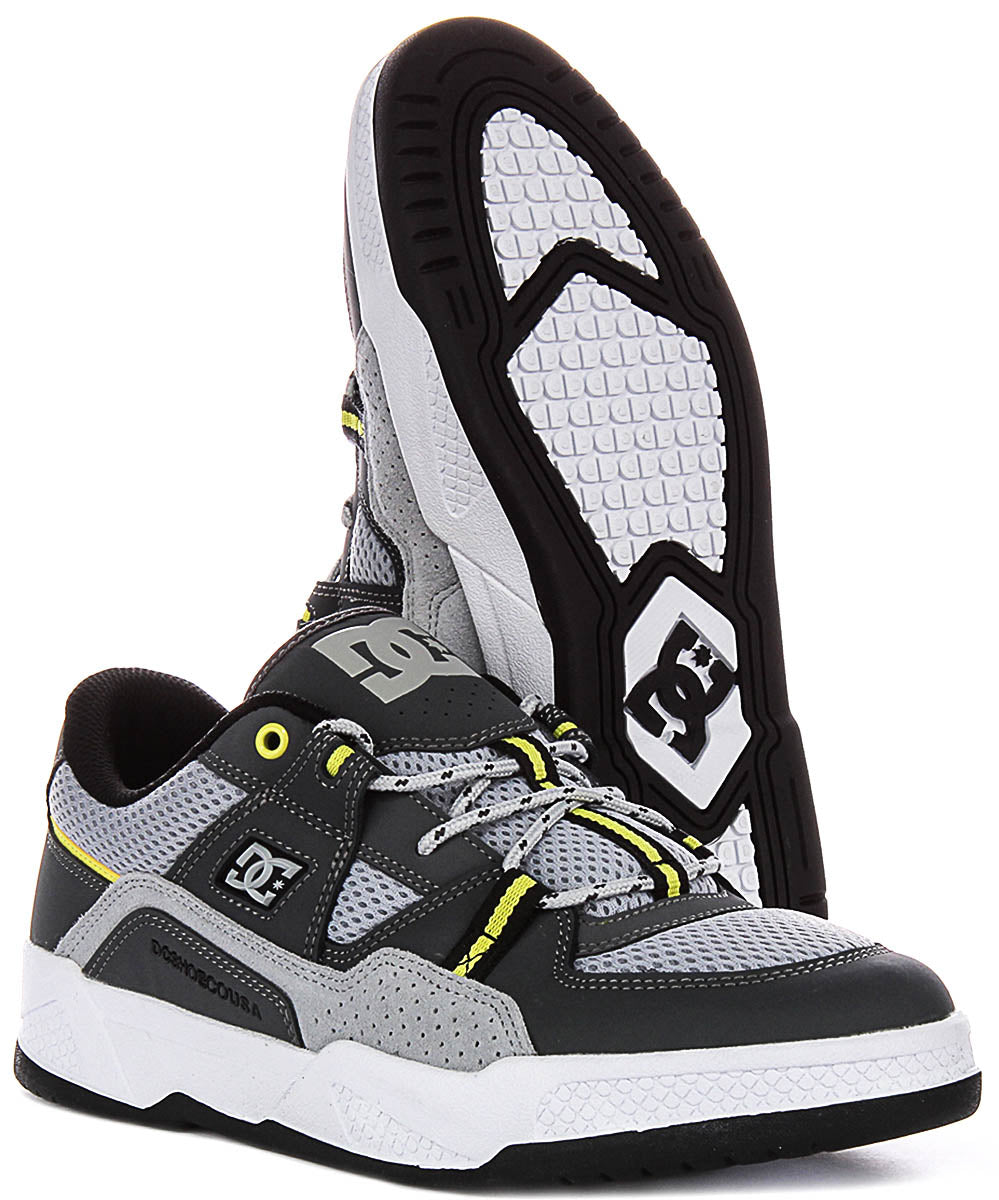Dc Shoes Construct In Grey Lime For Men