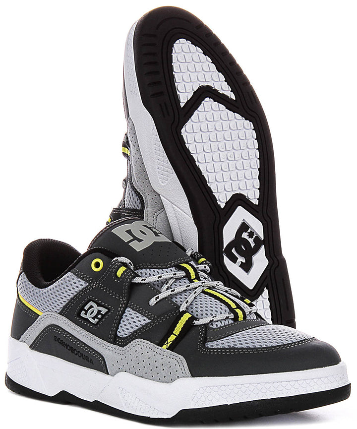 Dc Shoes Construct In Grey Lime For Men