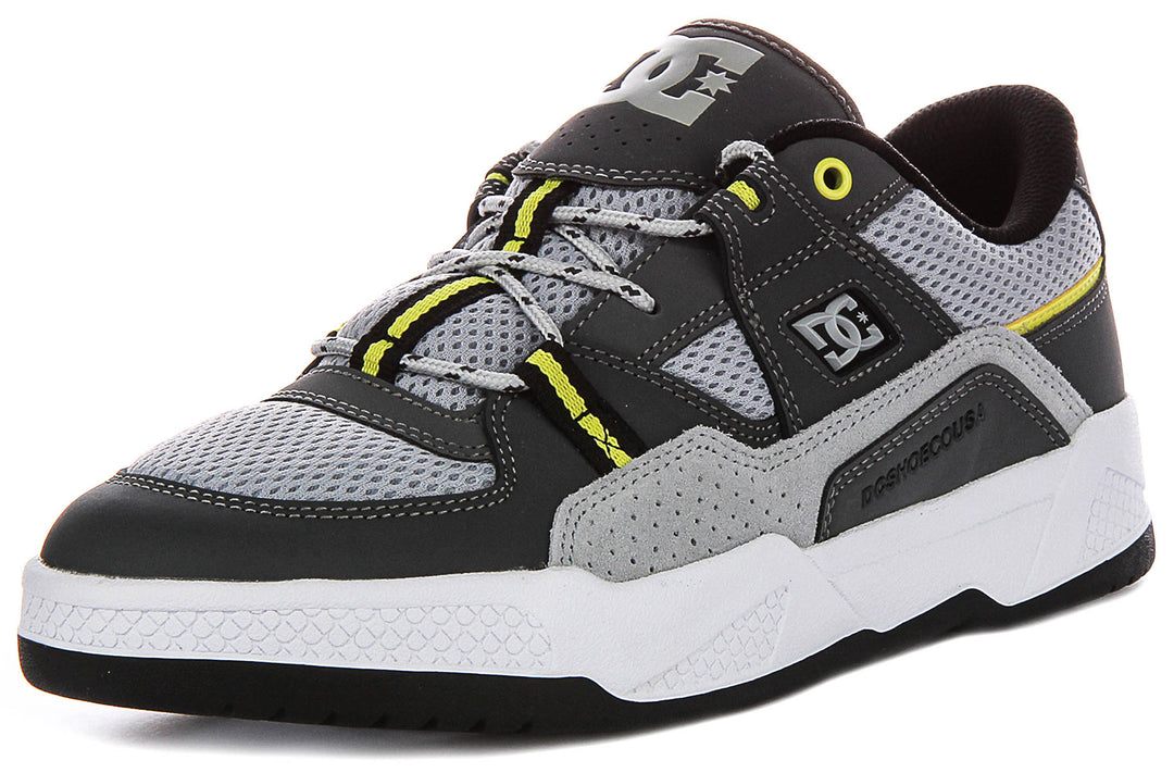 Dc Shoes Construct In Grey Lime For Men