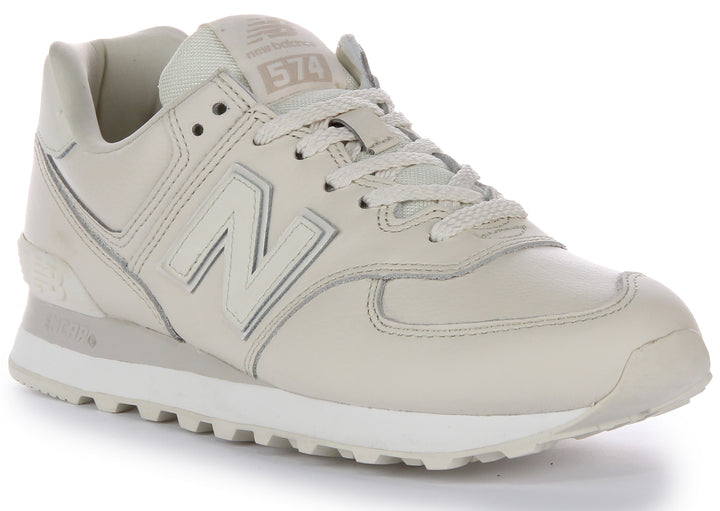 New Balance Heritage Design Iconic Logo Damen Ledertrainer in Elfenbein