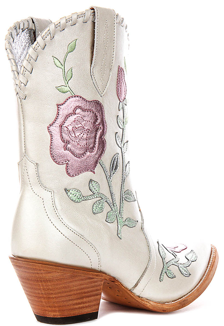 Ariat Arrosa J Toe In Ivory For Women