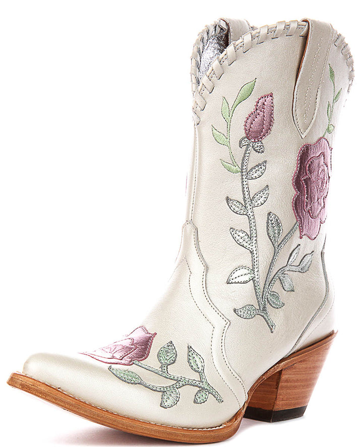 Ariat Arrosa J Toe In Ivory For Women