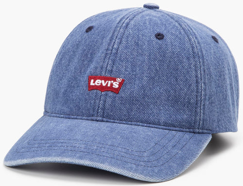 Levi Housemark Denim Cap In Blue