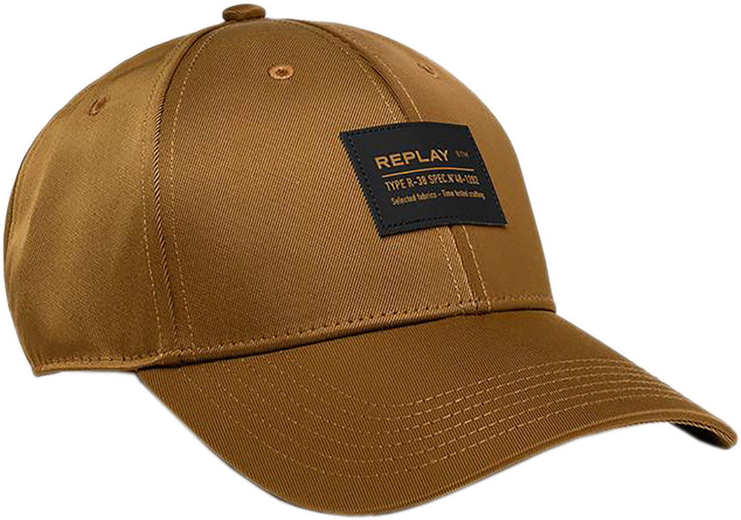 Replay Patch Baseball Cap In Khaki