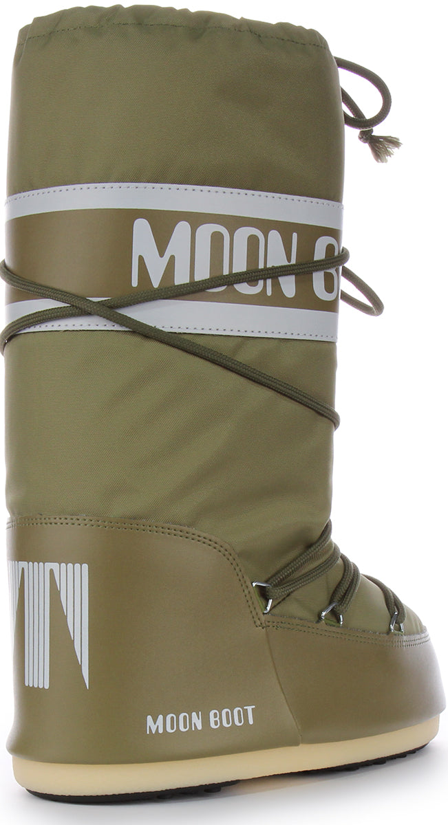 Moon Boot Mb Icon Nylon In Khaki For Women