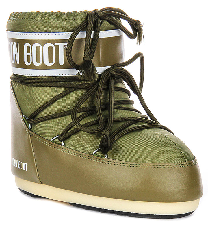 Moon Boot Icon Low Nylon In Khaki For Women