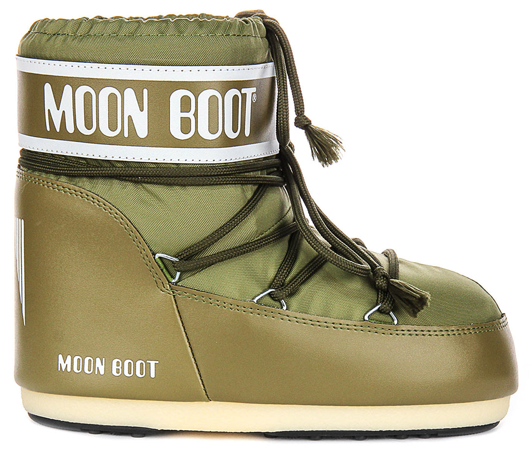 Moon Boot Icon Low Nylon In Khaki For Women