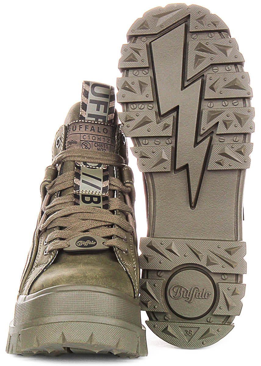Buffalo Aspha Nc Mid In Khaki For Women