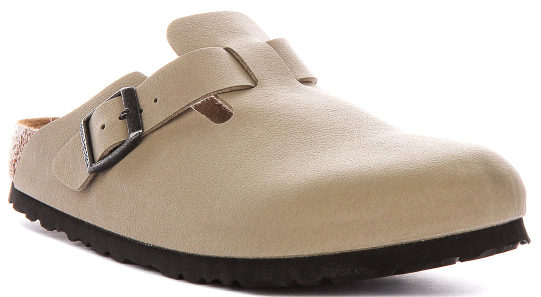 Birkenstock Boston 2.0 Kids In Khaki For Junior Narrow Fit Clog