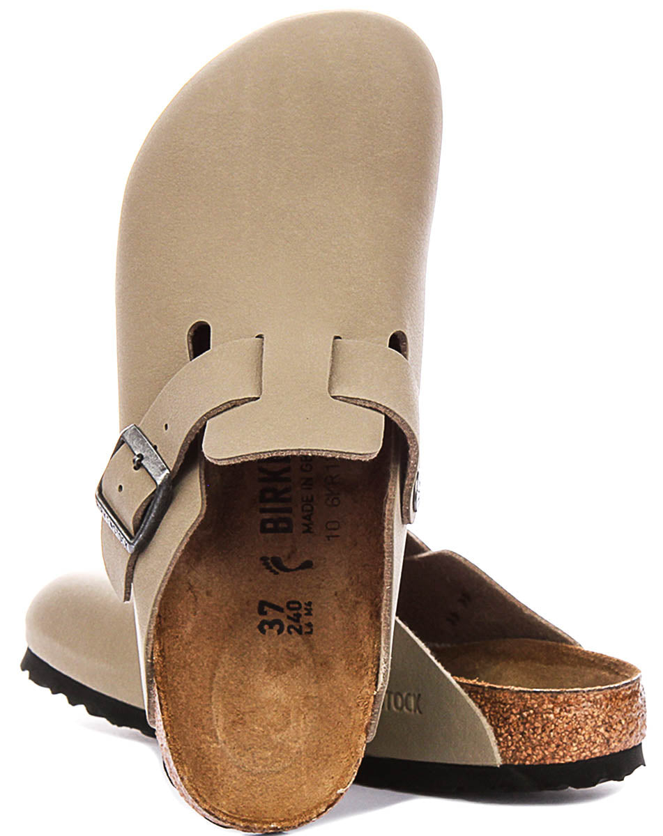 Birkenstock Boston 2.0 Kids In Khaki For Junior Narrow Fit Clog