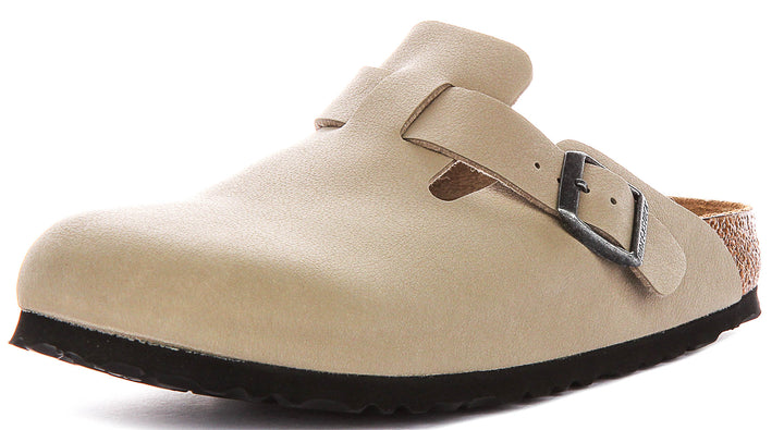 Birkenstock Boston 2.0 Kids In Khaki For Junior Narrow Fit Clog