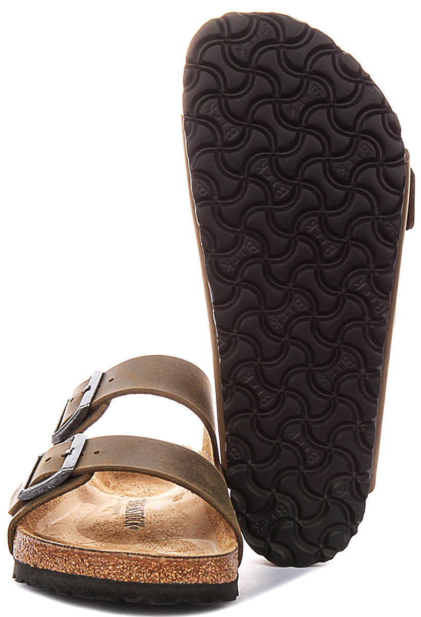 Birkenstock Arizona Big Buckle In Khaki For Unisex Regular Fit