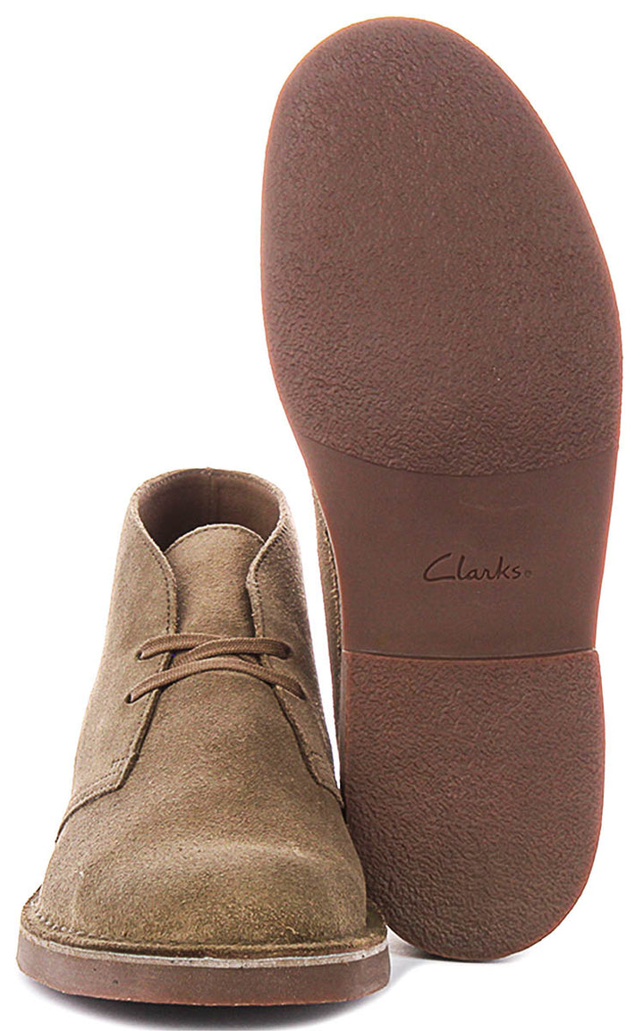 Clarks Desert Boot Evo In Khaki For Men